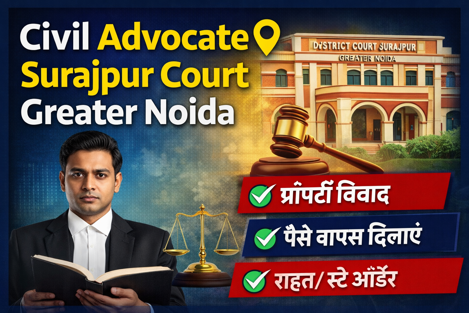 Civil Advocate in Surajpur Court Greater Noida