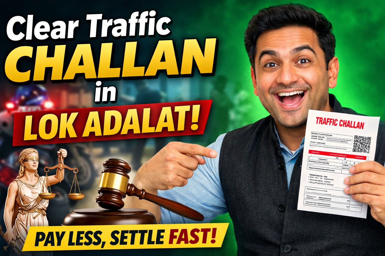 How to Clear Traffic Challan in Lok Adalat